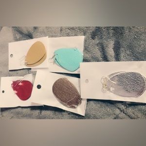 Flaux Leather Earrings - 5 pack
